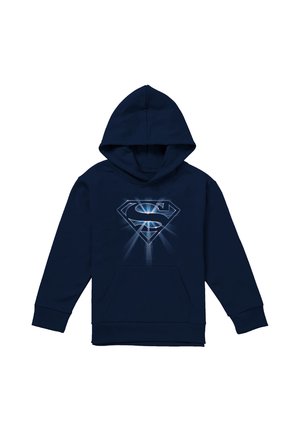 DC COMICS - SUPERMAN, SUPERMAN GLOWING SHIELD UNISEX - Hoodie - dark blue