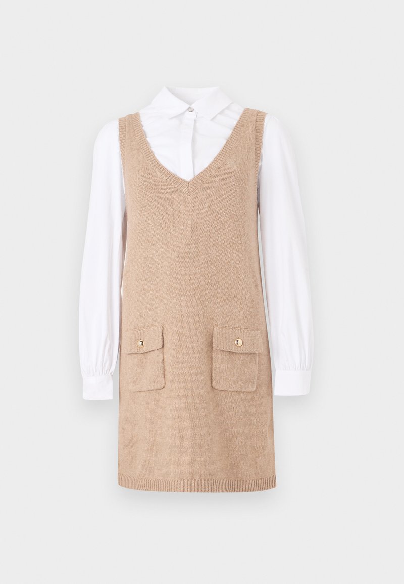 Cinq à Sept Blousejurk beige Cinq à Sept Blousejurk beige