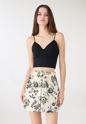 SEAMLESS CON COPPE - Top - nero