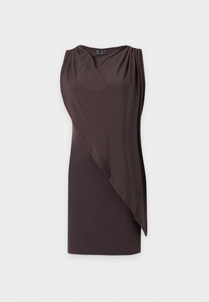 Vero Moda, VMLIBERTY SHORT DETAIL DRESS  - Jerseykleid - chocolate torte