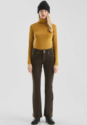 Bootcut jeans - dunkelbraun