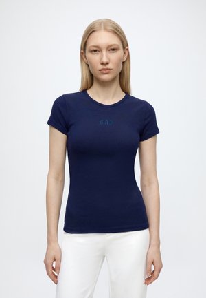GAP LOGO TEE - T-shirts basic - navy uniform