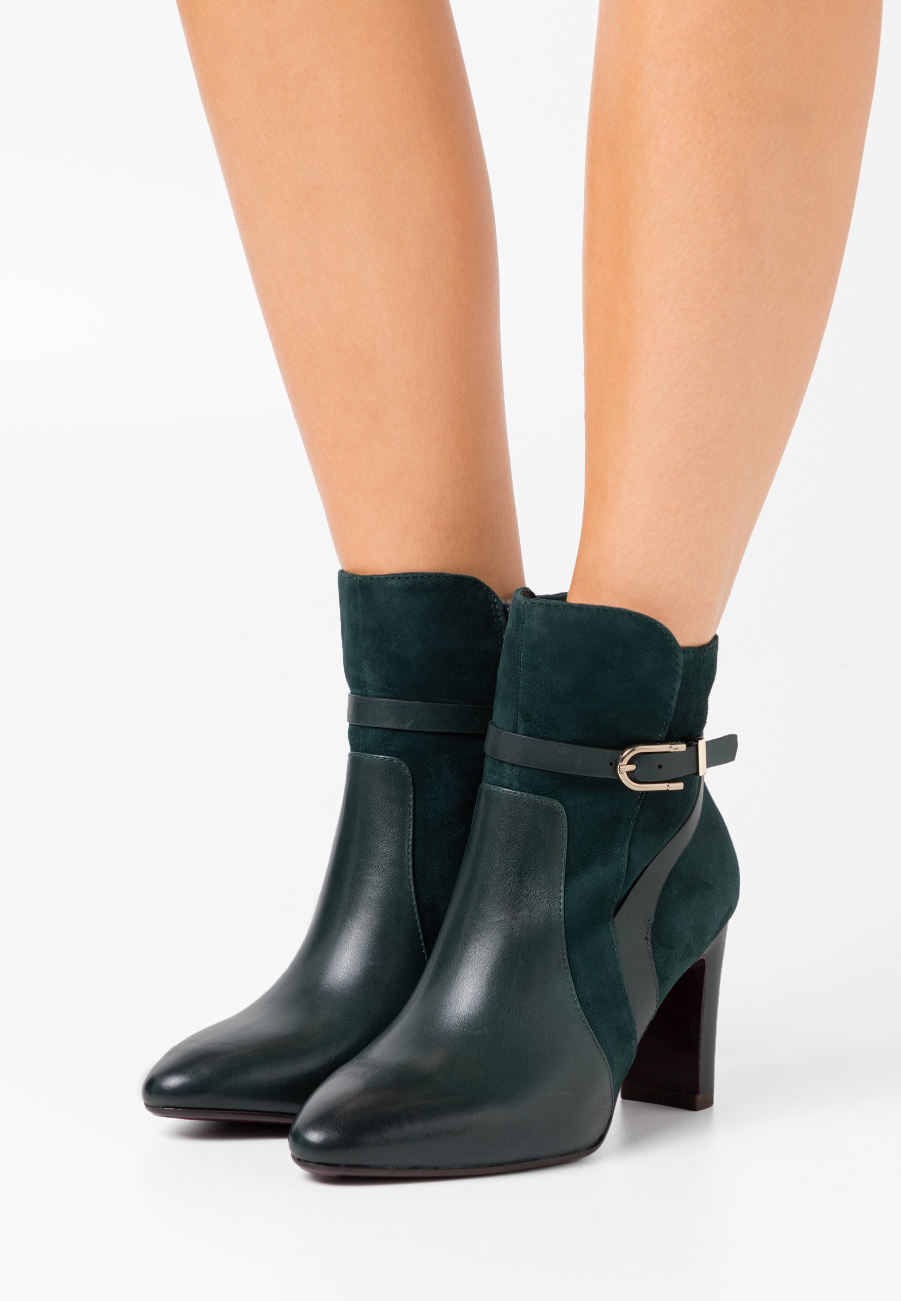 Tamaris Heart \u0026 Sole BOOTS - Enkellaarsjes met hoge hak - bottle/Groen -  Zalando.be