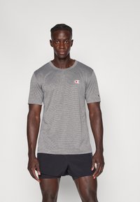 Champion CREWNECK TRAIN SMALL LOGO - Basic póló - anthrazite