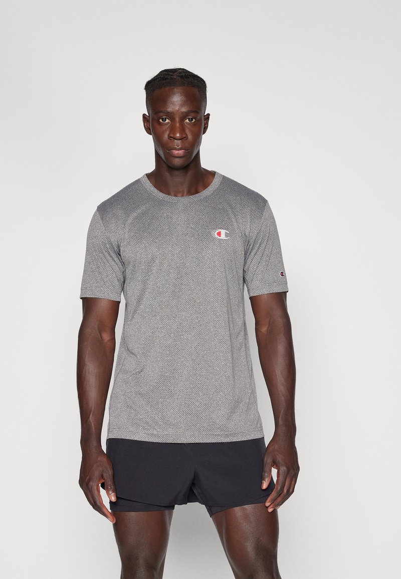 Champion CREWNECK TRAIN SMALL LOGO - Camiseta básica - anthrazite