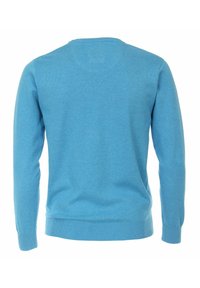 Redmond BUNDLE - MIT RUNDHALS-AUSSCHNITT IN VERSCHIEDENEN FARBEN  - Strickpullover - blau