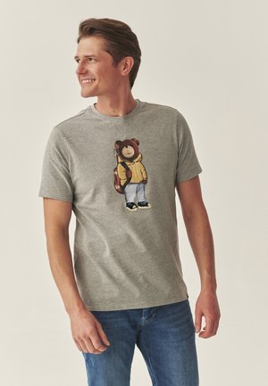 FRANKO - T-shirt med print - grey