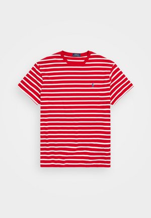 Polo Ralph Lauren CLASSIC FIT STRIPED JERSEY T-SHIRT - Printtipaita - red/white