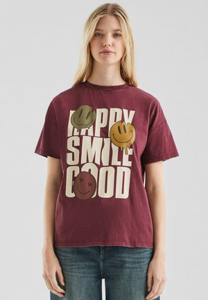 T-shirt print - bordeaux