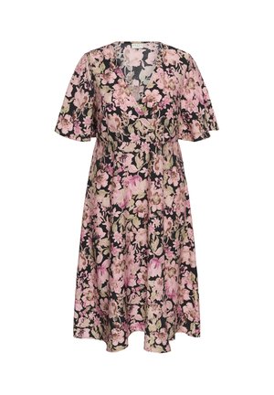 Kaffe Curve, KCSARINA - Freizeitkleid - pink flower print
