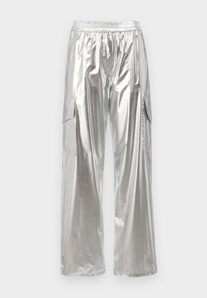 MCM METALLIC PANTS  - Pantaloni cargo - silver
