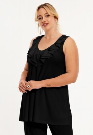 MIT DRUCK - Top - black
