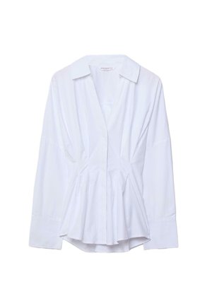 WITH PLEATS - Bluse - white