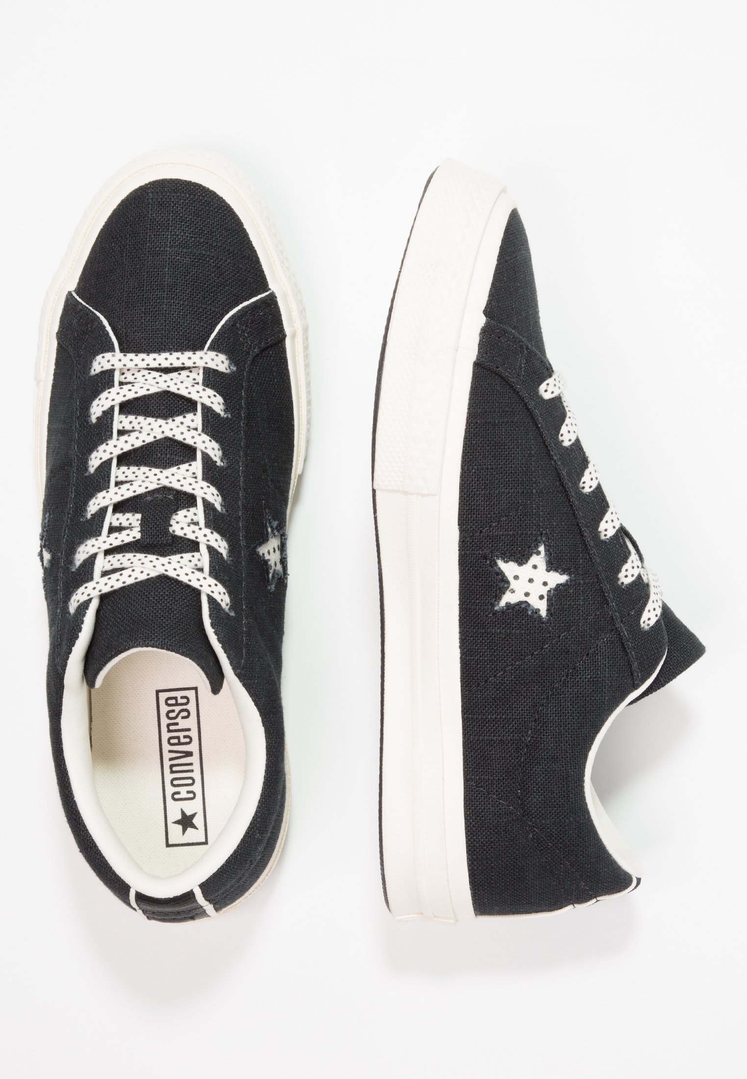 one star chambray dots