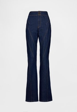 GAP GAPSTUDIO HIGH RISE SEAMED BOOT JEANS - Flared Jeans - dark wash indigo 119