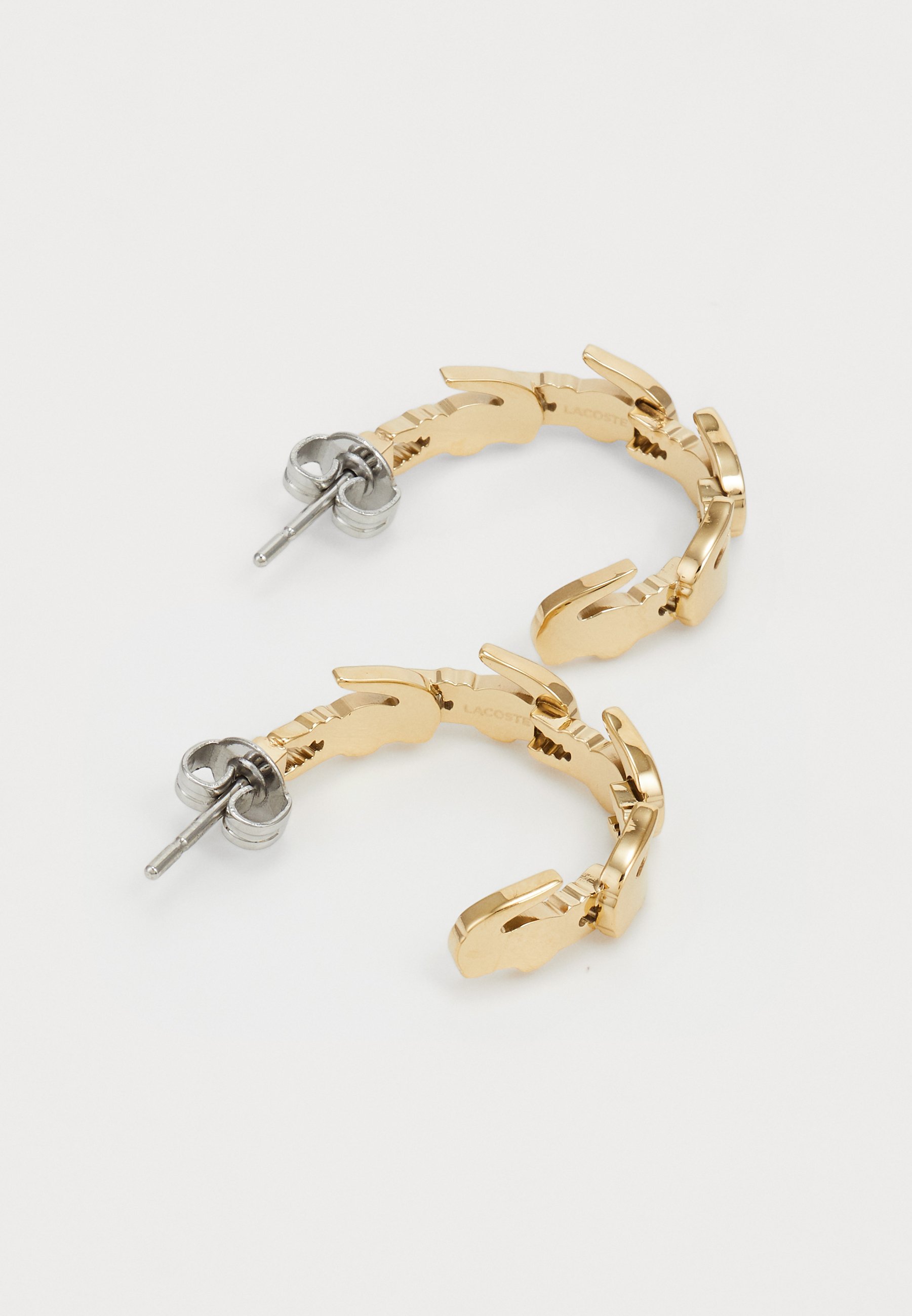 Lacoste CROCODILE - Earrings - gold-coloured - Zalando.co.uk