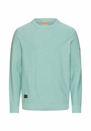 PULLOVER AUS REINER - Striktrøje - ocean green