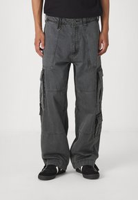 Abercrombie & Fitch ULTRA BAGGY UTILITY - Cargo trousers - dark shadow