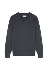 V NECK - Pulover - greyish blue