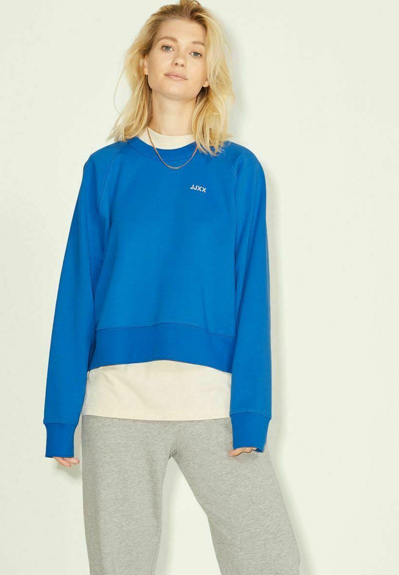 Damen Sweatshirts | JJXX JXCAITLYN LS OVERSIZE TIME NOOS Sweatshirt blue iolite/dunkelblau meliert - SZ15686 Damen Sweatshirts | JJXX JXCAITLYN LS OVERSIZE TIME NOOS Sweatshirt blue iolite/dunkelblau meliert - SZ15686