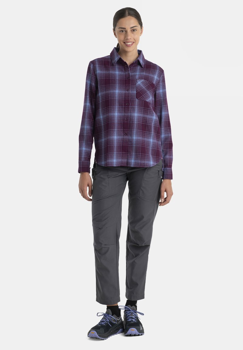Haut Icebreaker Laine Mérinos Violet, Manches Longues, Taille XS-S - Occasion