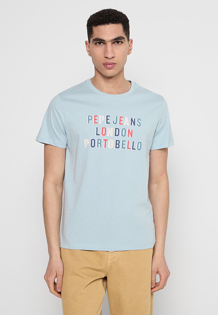 Pepe Jeans T-shirt print lichtblauw