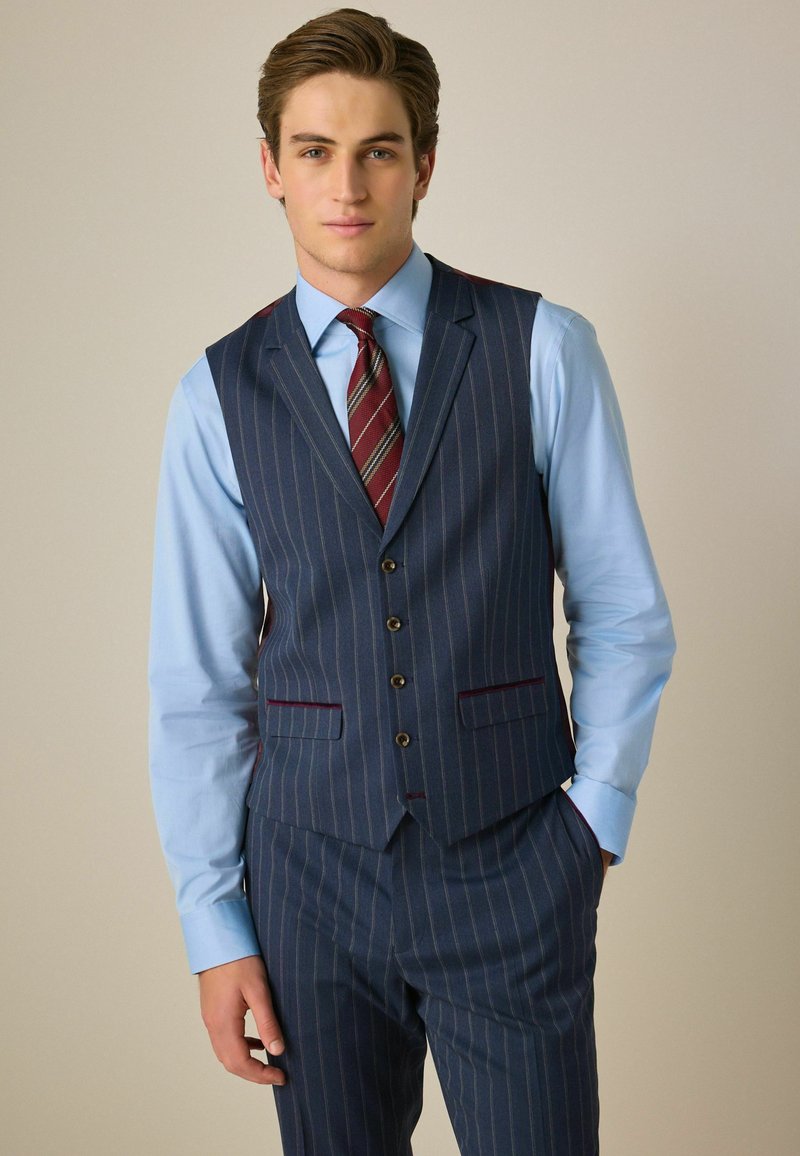 Next REGULAR FIT - TAILORED FIT TRIMMED STRIPE - Vesta - blue