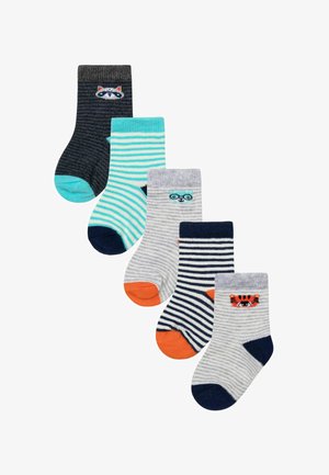 MINOTI BRIGHT JACQUARD FIVE PACK OF - Zeķes - grey