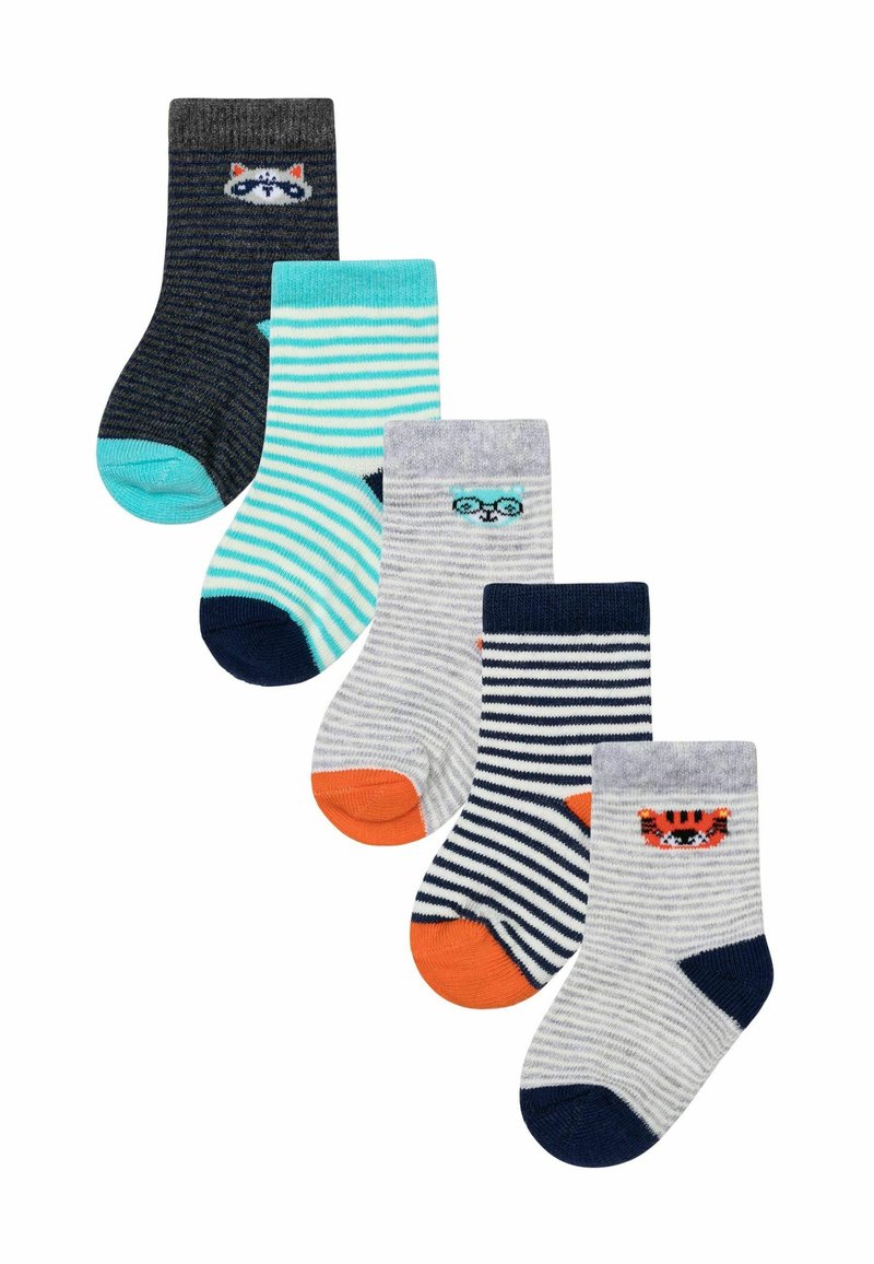MINOTI BRIGHT JACQUARD FIVE PACK OF - Kojinės - grey