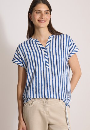 Cecil, DROPPED SHOULDER BLUSE MIT STREIFEN - Blůza - urban navy blue