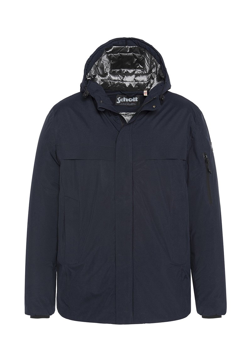 Schott OUTDOOR HOODED - Vinterjakker - bleu marine