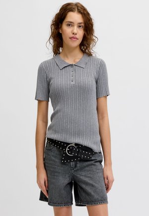 JJXX, HADLEY TIGHT - Poloshirt - medium grey melange