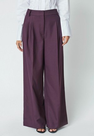 ALMIRA PLEAT - Püksid - plum