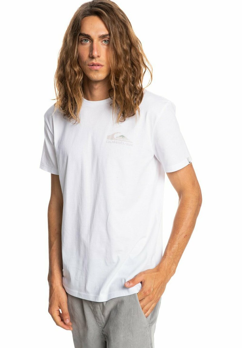 Herren T-Shirts basic | Quiksilver T-Shirt print white/offwhite - TY52085 Herren T-Shirts basic | Quiksilver T-Shirt print white/offwhite - TY52085