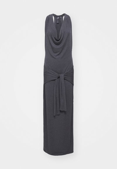 Norma Kamali NEETA TIE FRONT SIDE SLIT GOWN - Haljina od žerseja - dark grey