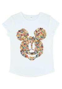 Disney MICKEY CLASSIC FLORAL MICKEY - T-shirt med print - white