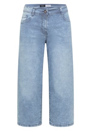 Cecil, HIGH WAIST WIDE LEG JEANS MIT STREIFEN - Jeans baggy - vanilla white