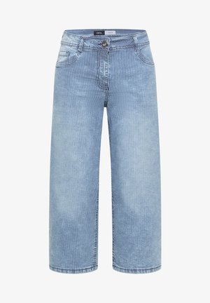 Cecil, HIGH WAIST WIDE LEG JEANS MIT STREIFEN - Vaqueros boyfriend - vanilla white