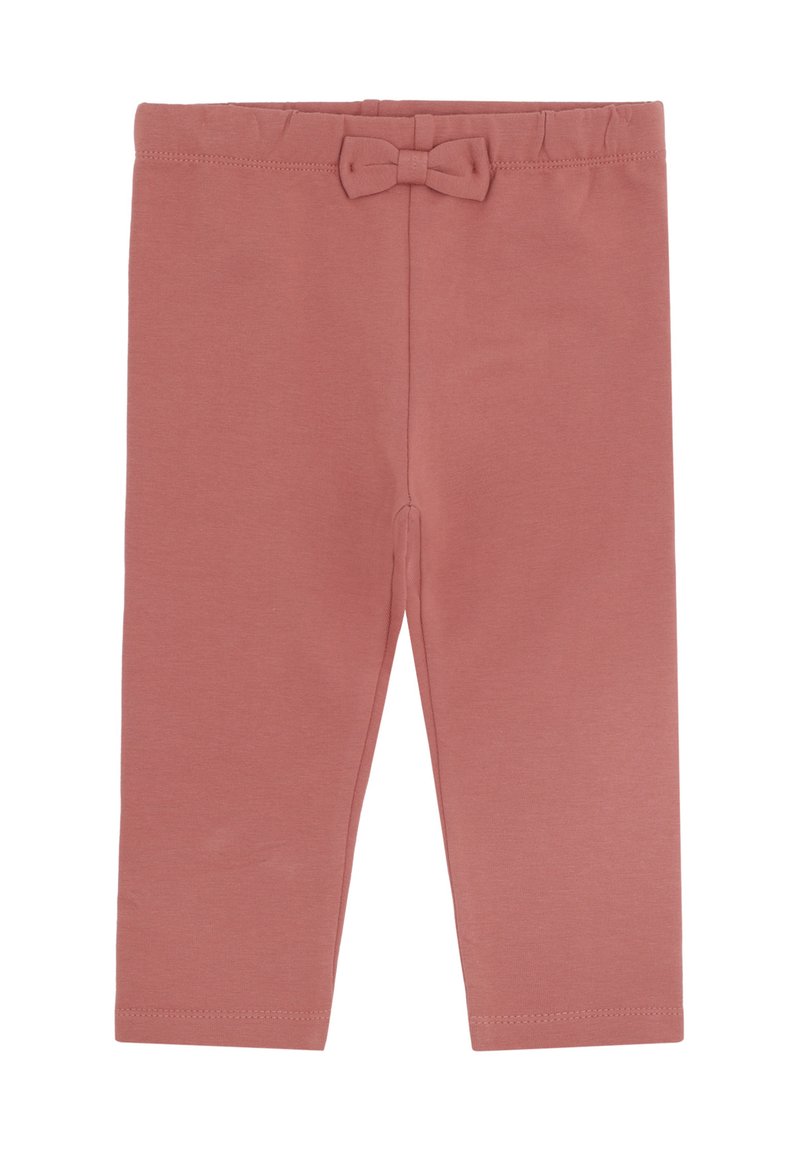 Staubrosa Kleinkinder Leggings mit elastischem Bund und kleinem Stoffschleifen-Detail in der Mitte vorne, schlichtes Design.