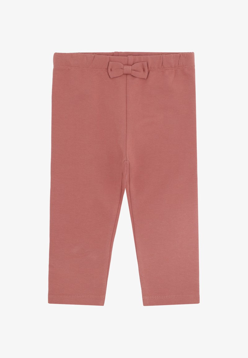 Staubrosa Kleinkinder Leggings mit elastischem Bund und kleinem Stoffschleifen-Detail in der Mitte vorne, schlichtes Design.