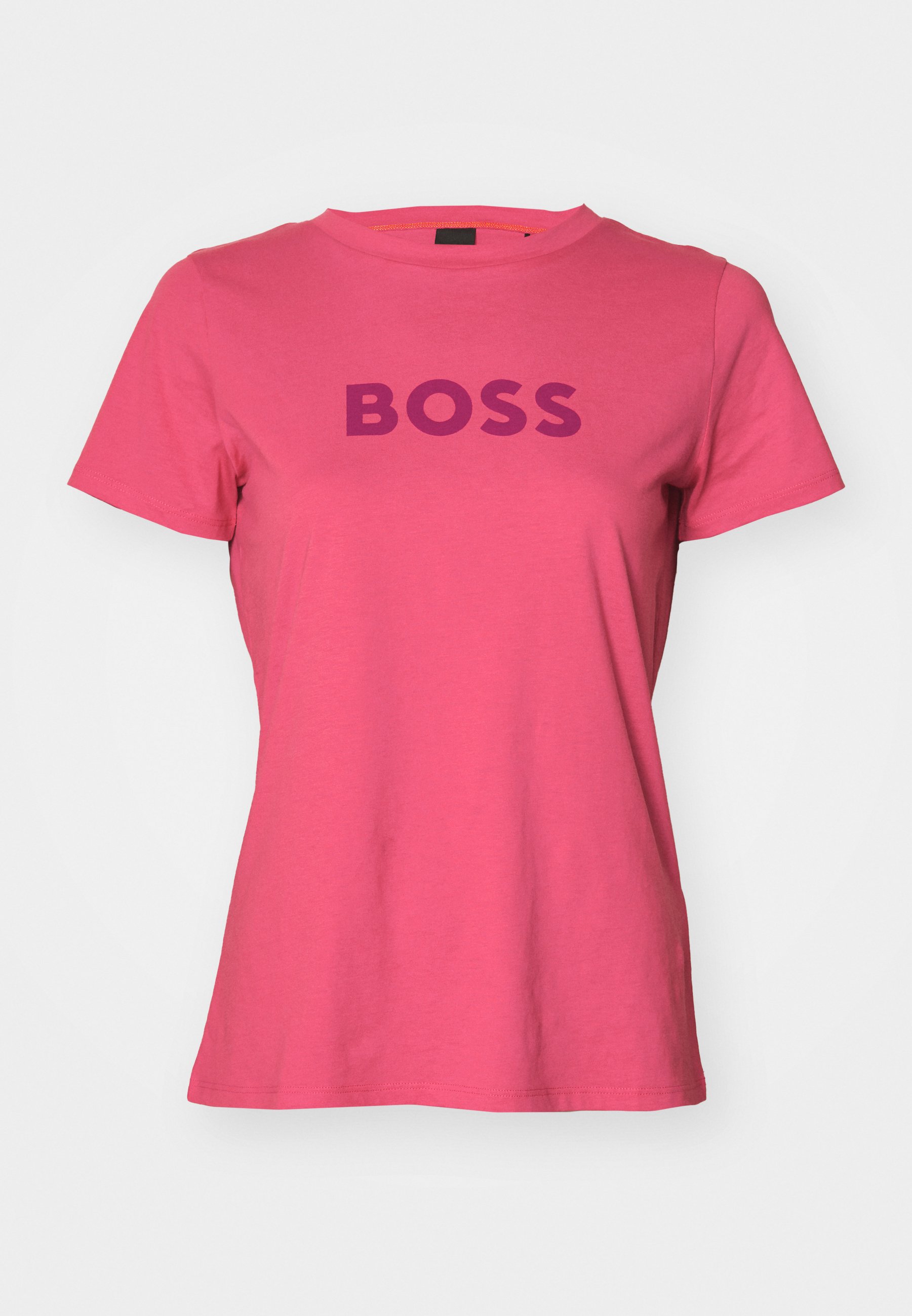 売れ筋商品|||ボス Tシャツ レディース トップス ELOGO - Print T-shirt - dark pink BOSS C_elogo_17 Women's T-Shirt, Medium Pink 668 : Amazon