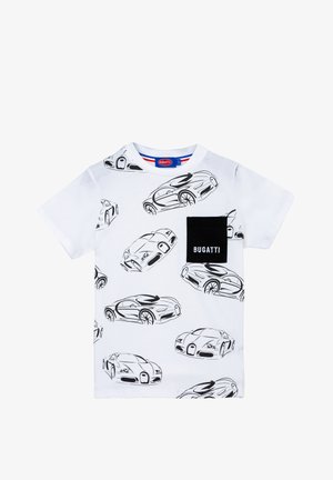 bugatti, T-shirt con stampa - bright white
