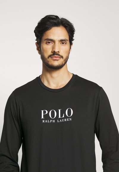 Polo Ralph Lauren CREW SLEEP - Pyžamový vrchný diel - black
