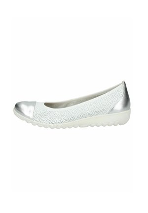 Ballet pumps - white silver