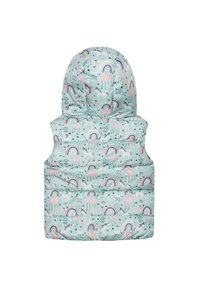 MINOTI HOODED PUFFER GILET - Strukirani kaput - aqua
