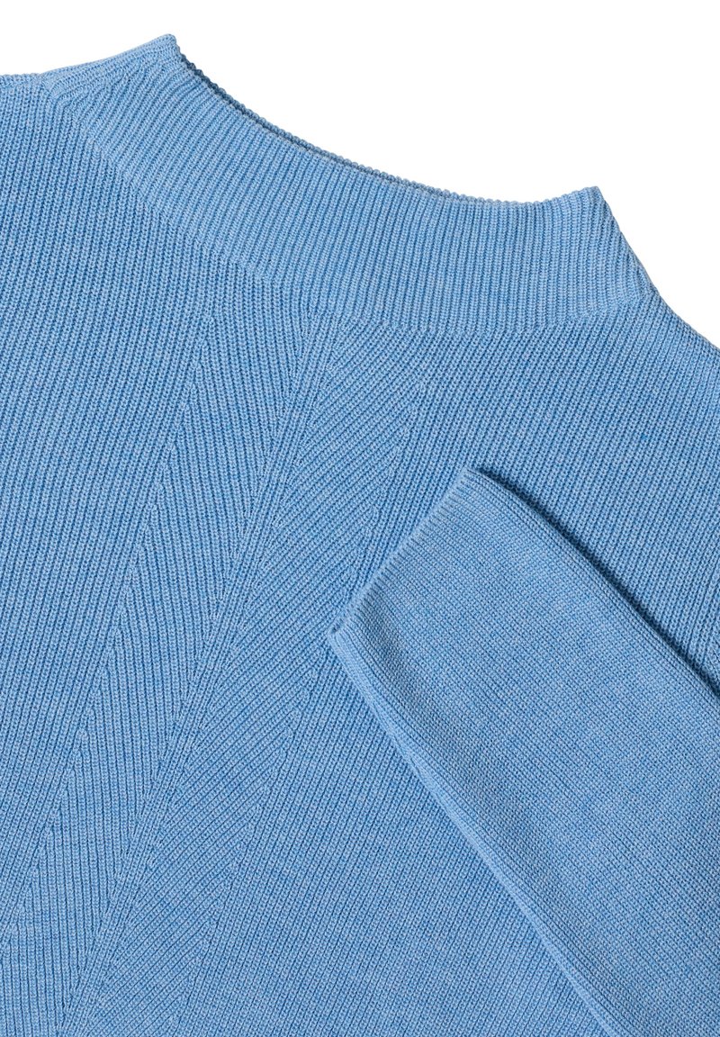 Maglione Donna Con Collo A Tartaruga E Coulisse – Cecil – Mix Cotone Con Motivo Grafico