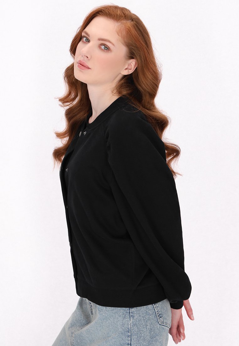 dreimaster Sweater met rits zwart dreimaster Sweater met rits zwart