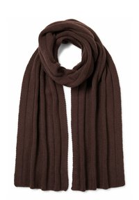 SCARF IN RIB UNISEX - Écharpe - dark brown