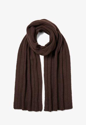 FALKE SCARF IN RIB UNISEX - Sjaal - dark brown