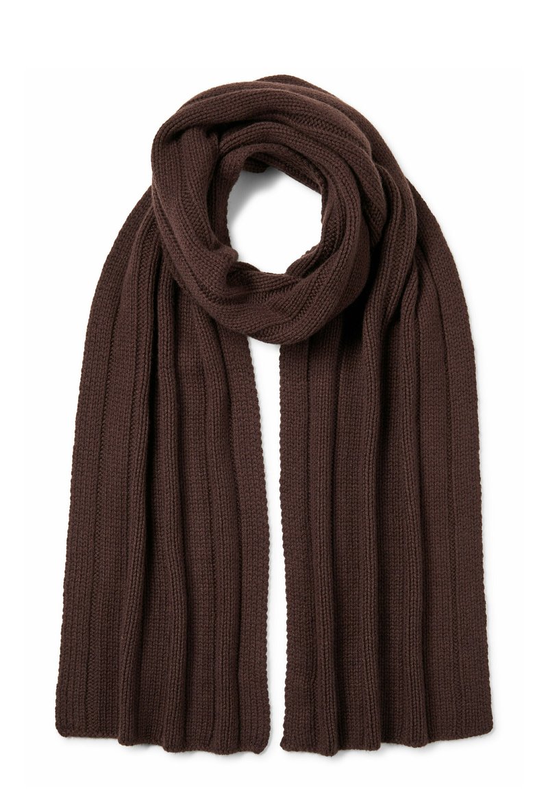 FALKE Scarf in Rib Unisex - Sciarpa - dark brown